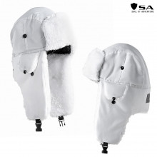 Soul of Adventure Nylon Trapper Hat- White/White Fur
