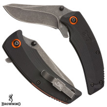 Browning Blood Trail 2.75" Folding Knife- Black/Orange