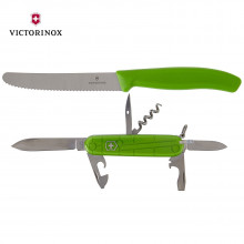Victorinox Swiss Army Twin Set: Spartan + Utility- Lime Green