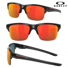 Oakley Thinlink Polarized Sunglasses- Polished Black Ink/Ruby Iridium