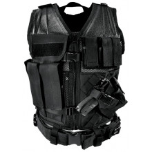 VISM Military Tactical Vest (XL/2X)- BLACK