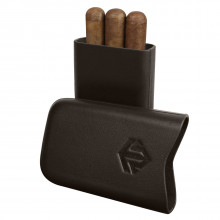 Wabash Tannery 3 Cigar Case- Brown