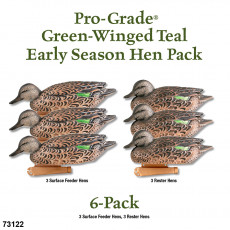 Avery GHG Pro-Grade Green-Winged Teal/Hen Decoys (6-Pack)