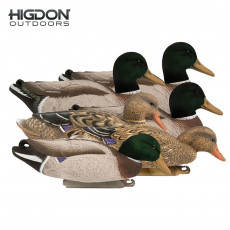 Higdon Magnum Mallards Flocked Heads Foam-Filled (6-Pack) + Bag