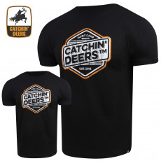 Catchin' Deers Hex T-Shirt - Black