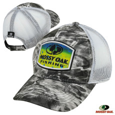 Mossy Oak Fishing Meshback Cap- Elements Agua Manta