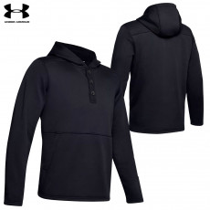 Under Armour Field Fleece Henley Hoodie - Black