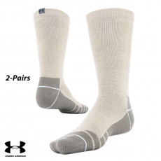 UA Socks: 2-PAIR Hitch Heavy 3.0 Boot (L)- Highland Buff