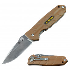 Sanrenmu WR Drop Point Folding Knife- Coyote Nylon Fiber