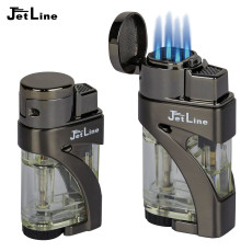 JetLine Phantom Quad Flame Lighter - Gun Metal