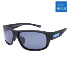 Fintech Walleye Polarized Sunglasses- Rubberized Matte Black/Smoke