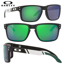 Oakley Holbrook NY Jets 2021 Sunglasses- Matte Black/Prizm Jade