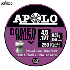 Apolo Domed Hollow .177 cal/4.5mm Pellets (Tin/250)