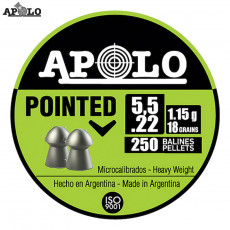 Apolo Pointed .22 cal/5.5mm Pellets (Tin/250)