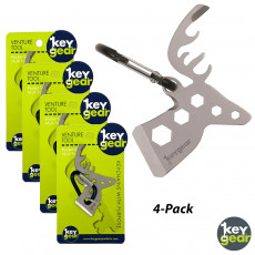 4-PACK:Keygear Venture Multi-Tool- Deer 