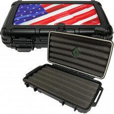 Cigar Caddy 3400 Humidor 5-ct- US Flag