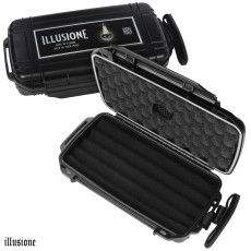 Illusione 5-ct Travel Humidor- Black