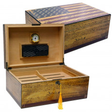 Humidor Supreme Constitution/Flag 100-ct Humidor (HUM-HS-CON)