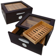 Louis XIV No. 2 75-ct Glasstop Humidor