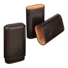 Wabash Tannery Leather Cigar Case- Brown