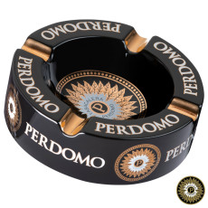 Perdomo 4-Finger Ceramic Ashtray - Black