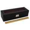 J.G. Raines Fiducia 6-pc Watch Box - Black Leather